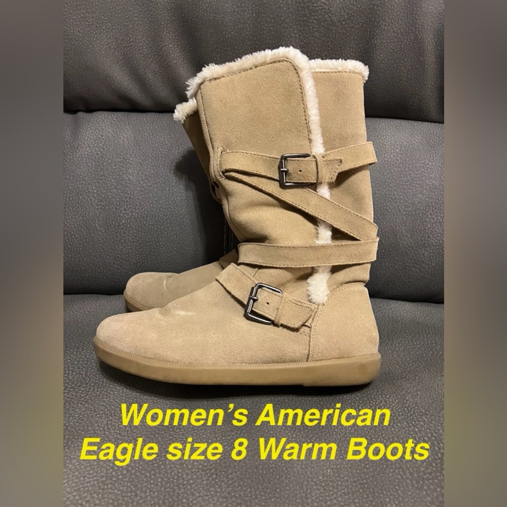 Women’s American Eagle Outfitters Beige Winter Boots